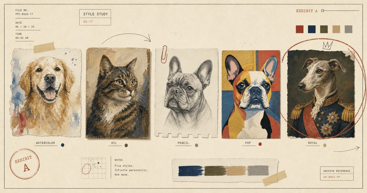 Choosing an Art Style for Pet Portraits article image