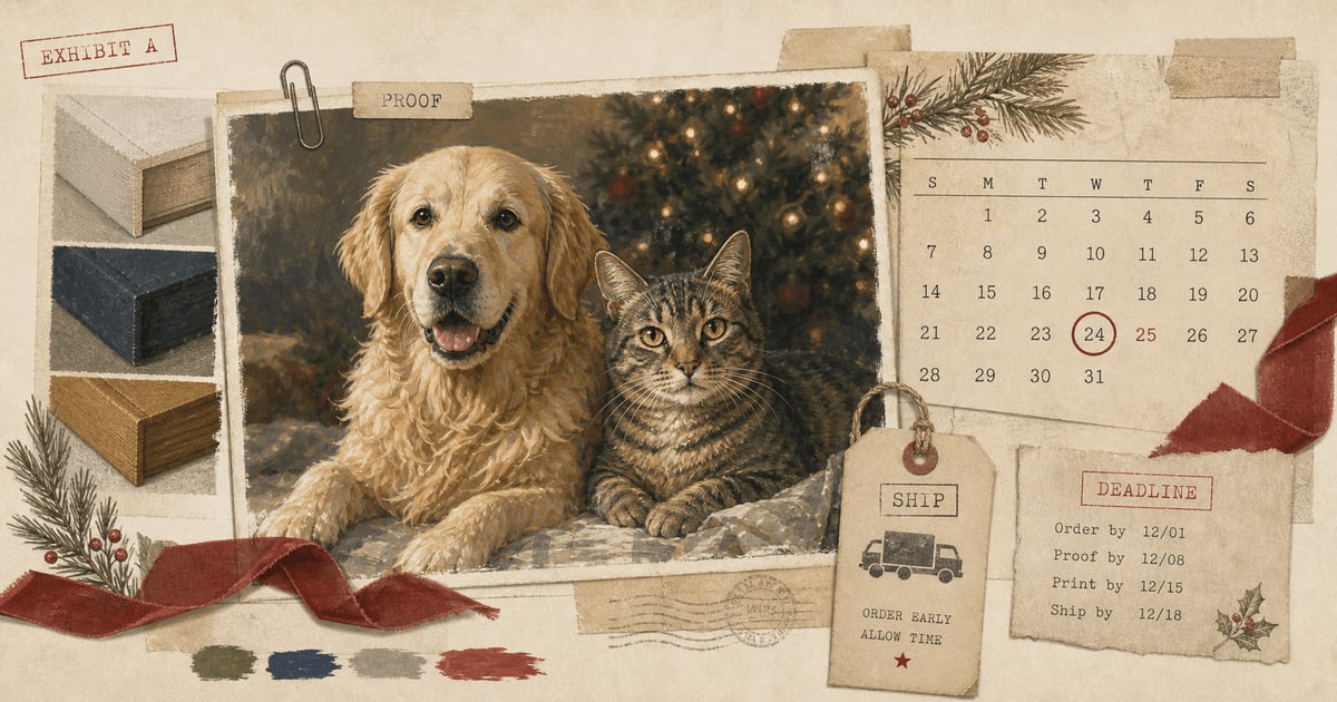 Christmas Pet Portrait Timing article image
