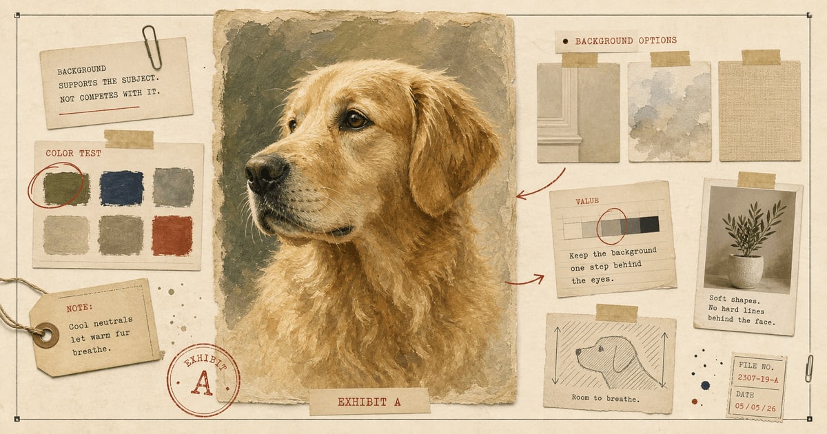 How to Choose a Background for Your Pet Portrait article image