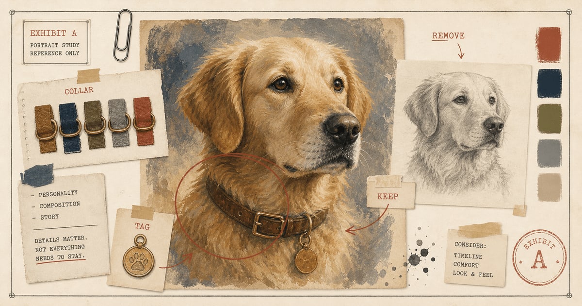 Should Your Pet Wear a Collar in Their Portrait? article image