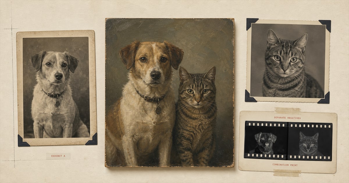 Pets Who Died Years Apart, in One Portrait article image