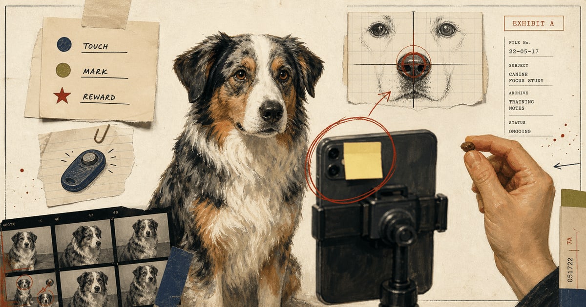 Target Training Your Dog for the Camera Lens article image