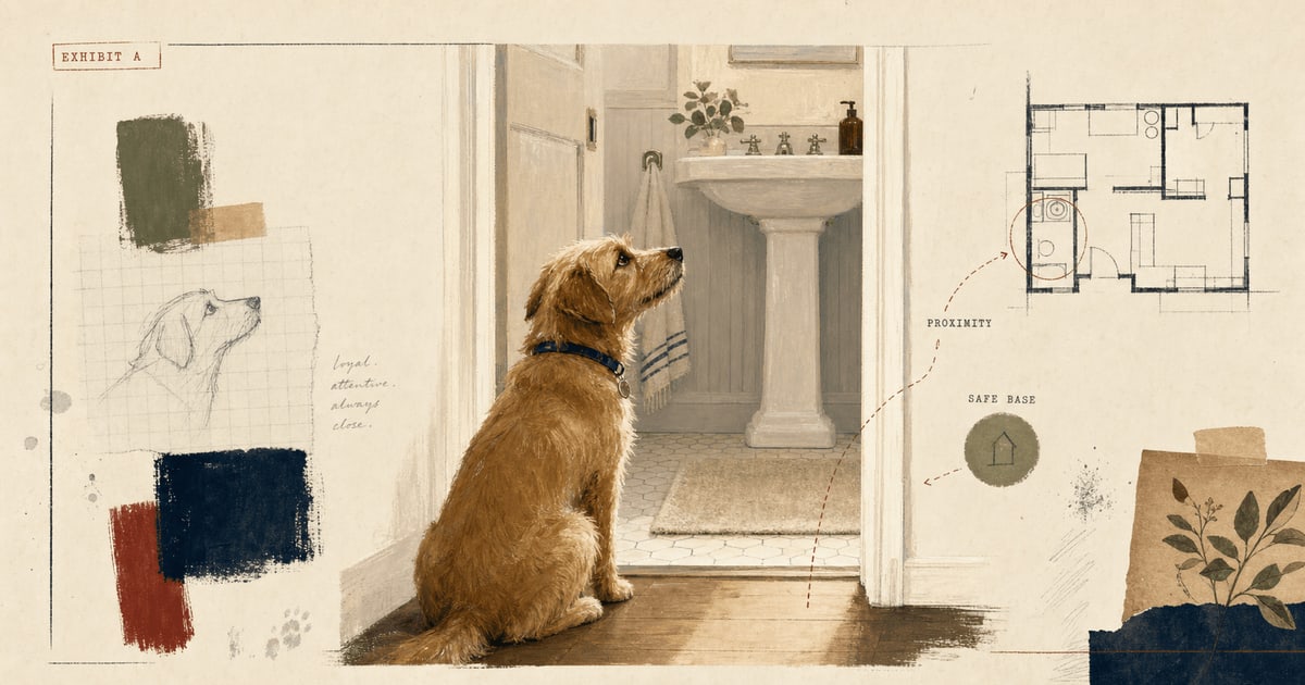 Why Your Dog Follows You Into the Bathroom article image